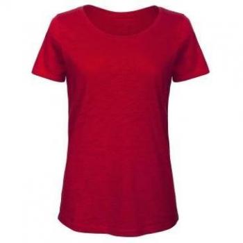 T-Shirt B&C Cotone Organico Fiammato XL – Rosso