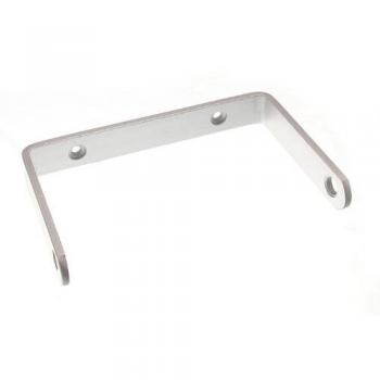 Brushed Aluminium Toilet Roll Holder with Screws and Black Roller
