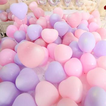 100pcs Heart Latex Balloons for Kids' Parties