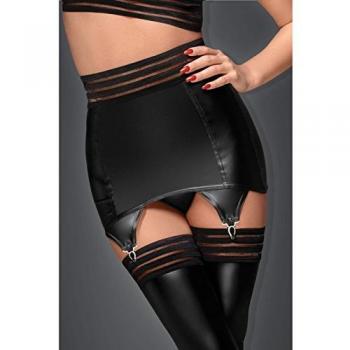 Strapsgürtel mit elastischen Bändern F156 in schwarz