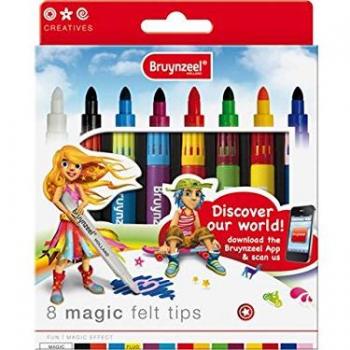 Bruynzeel 8‑koppige Viltpen – betoverende set