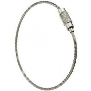 CHAMSGEND Stainless Steel Keychain Wire Rope Set