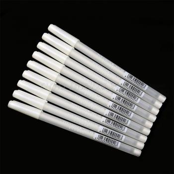 0.8mm White Hook Liner Highlighter Pens for Black Paper
