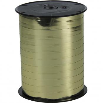 Ruban Bolduc Métallisé Or Clairefontaine 602075C, 250mx7mm, Rouleau de Ruban Découpé aux Couronnes