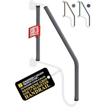 Stromberg AM-ZIP2239C Lend-A-Hand Zip Grip RV Handrail Neoprene Cover, Nylon Zippered