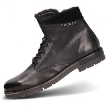 UK 11 Bugatti Men’s Black Winter Boots