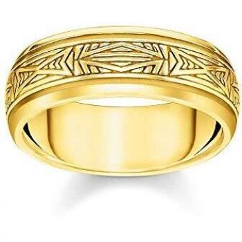 Anillo de ornamentos Thomas Sabo en plata y oro de 18k