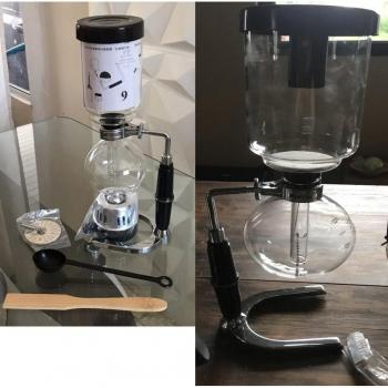 Glass Type Japanese Siphon Coffee Maker, 3/5 Cups Capacity