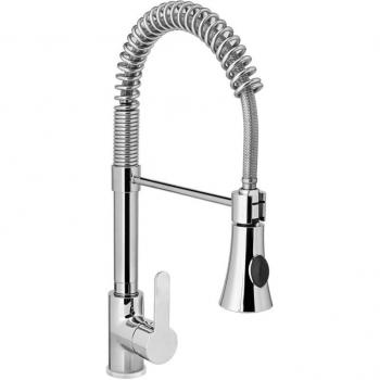 Robinet monotrou en acier inoxydable avec douchette 445 mm Hendi