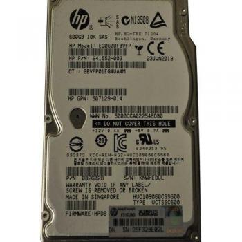 Hewlett Packard Enterprise 600GB 6G SAS 10K RPM Small Form Factor 2.5