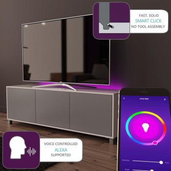 LED Smart Click TV Unit White