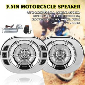 Waterproof Bluetooth Speakers for Motorcycles 3.5 Inch with MP3 Player