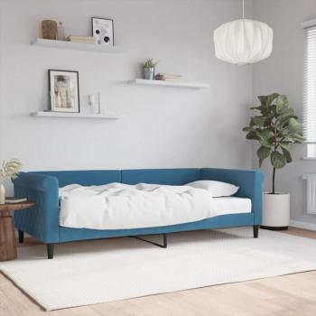 Divano Letto Blu Torana 90x200 cm in Velluto