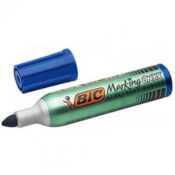 Bic Marker Permanent Marking Onyx 1482 Pte Ogive Trait 1,5 mm Bleu