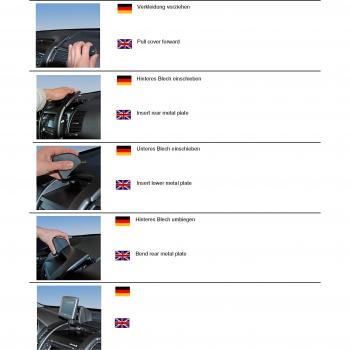 KUDA Halterung für Kia Sorento (XM) 2009-2014 Kunstleder schwarz