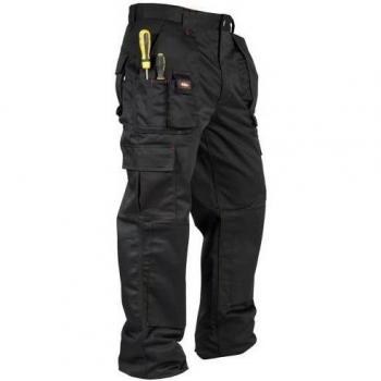 Lee Cooper Men's Navy Blue 32R Workwear Pants, Multi-Pocket Edition
