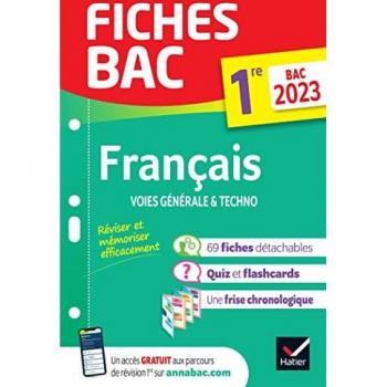 Fiches bac Français 1re générale & techno Bac 2023: nouveau programme de Première