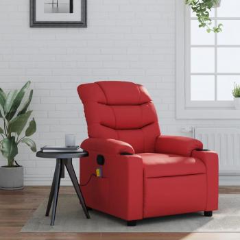 Fauteuil de massage en similicuir rouge, modèle 374145 – VIDAXL