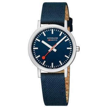 Orologio da Polso Mondaine Blu, 36 mm, Design Classico