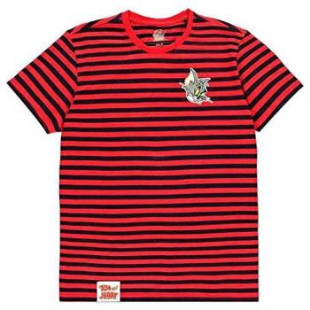 Tom And Jerry Red Cotton Jersey T-Shirt
