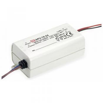 Alimentation secteur découpée APV‑16‑24 de Mean Well, 24 V / 0,67 A