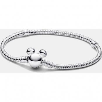 Pandora Joyería Pulsera Pandora Moments Cadena de Serpiente con Cierre Mickey Mouse de Disney 593061C00