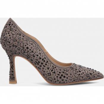Alma en Pena Rhinestone Gray Pumps for Women