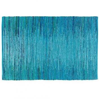Flatweave Rug, Blue, Beliani, Handmade, Cotton, 160 x 230 cm, Living Room, Mersin