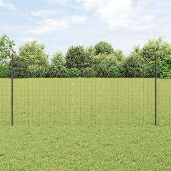 Postes de Cerca Euro Gris Acero 10x1.2 m – Vidaxl