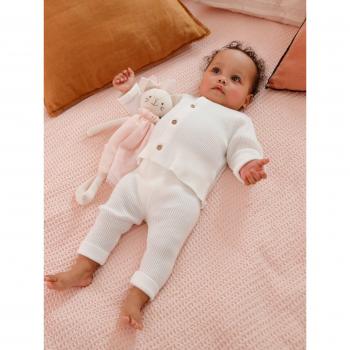 Ensemble bébé en tricot blanc