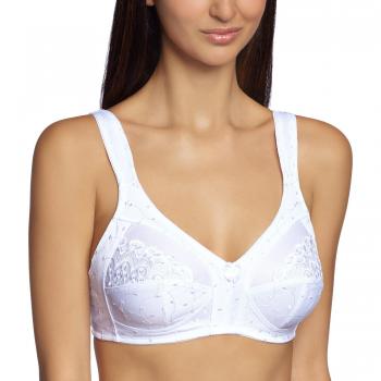 Sassa Damen BH Soft Funktion, Einfarbig, 95B, Weiß