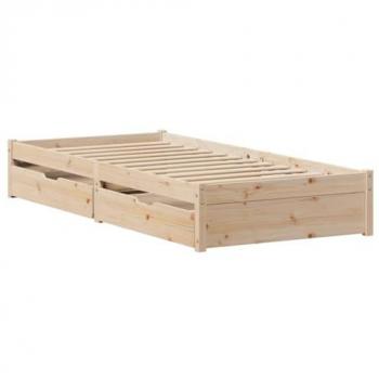 VidaXL Bettgestell aus massivem Kiefernholz 90x200