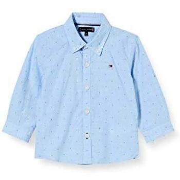 Chemise Tommy Hilfiger Dobby Detail L/s, Bleu