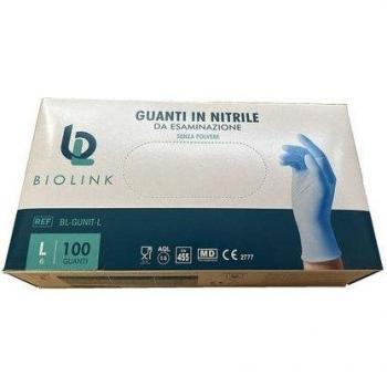 Bl-Gunit Guanti In Nitrile Monouso L 100 Pezzi