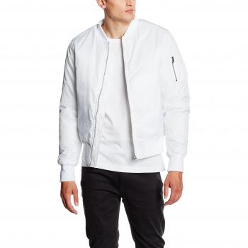 Men's Urban Classics Simple White Jacket, Small