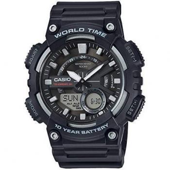 Casio Men's Black Resin Quartz Watch AEQ-110W-1AVEF