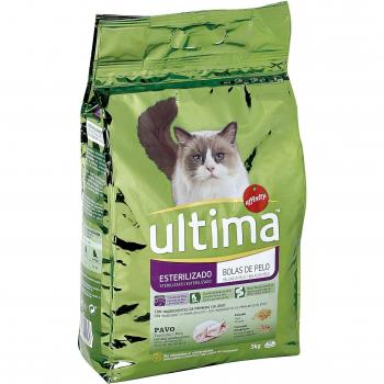 Ultima Esterilizado Bolas de pelo, con pavo para gatos