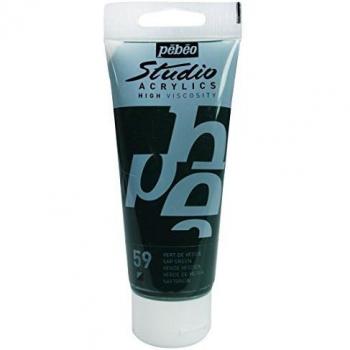 Pebeo Studio Acrylic Color, Sap Green, 100 ml, Opaque