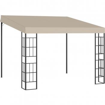 Carpa para Fiestas 3x3 m con Toldo y Orificios de Drenaje Beige