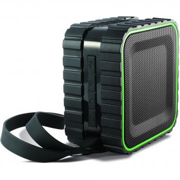 K6X Nero Verde 3 Watt Monophonic Lithium-Ion Bluetooth Portable Speaker