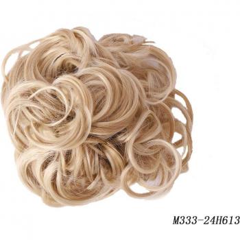 MSTN Women's Long Synthetic Hair Ring Bun
