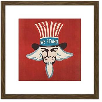 Uncle Sam: Forbell Sheet Music Art Piece (8×8, Wooden Frame, with Mount)