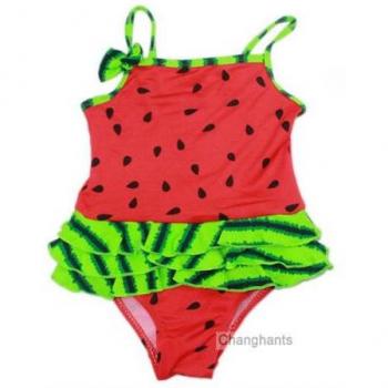 Kids' Watermelon Print Bathing Suit