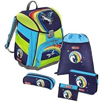 Schulranzen‑Set 5‑teil Step by Step Touch DIN mit LED, 38,5 cm