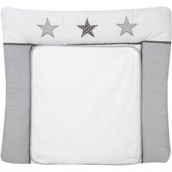 Schardt Wickelauflage Blau-Weiß – 75 cm, 80 × 75 cm, 5 cm