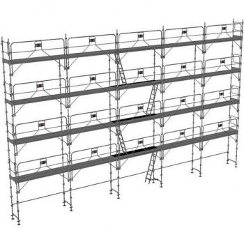 Duo 160GC-SPP – Echafaudage Facade Fixe (Structure + Planchers + Plinthes)
