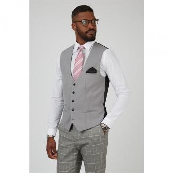 Marc Darcy Kelvin Silver Waistcoat