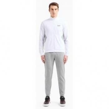 EA7 Chándal blanco para hombre, algodón