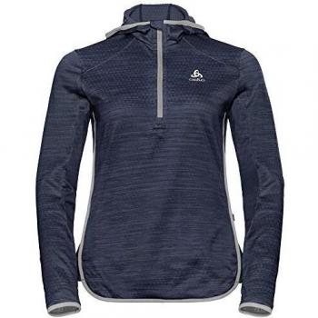 Sudadera Odlo Hoody Midlayer 1/2 Zip Steam, Mujer, Azul