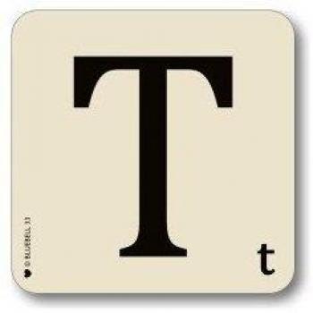 Bluebell Collection Personalised Alphabet Letter Placemats (Taupe)